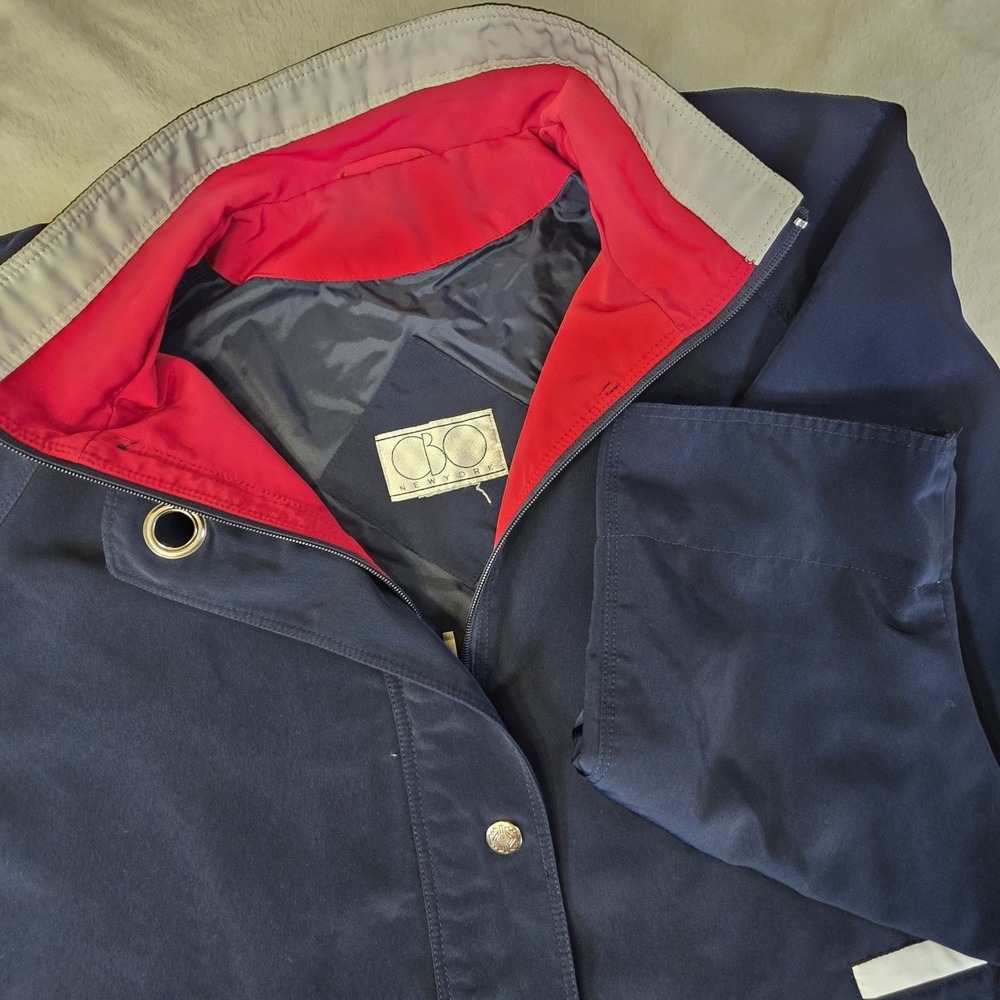 Vintage CBO New York‎ Navy Blue Insulated Jacket coat Size 4X Raincoat